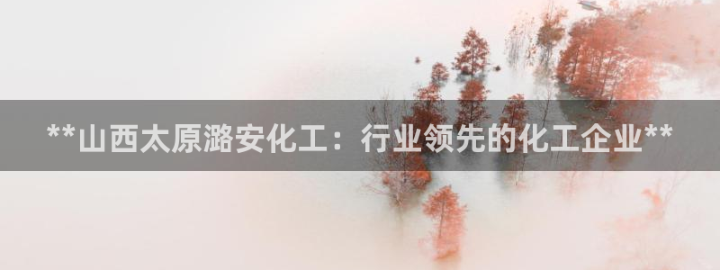 球盟会官方网页登录：**山西太原潞安化工：行业领先的化工企业