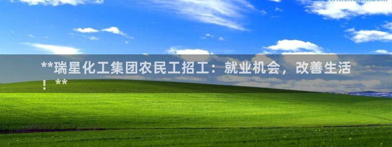 球盟会优惠领取网站：**瑞星化工集团农民工招工：就业机会，改