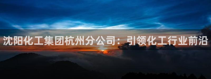 球盟会最新地址备用：沈阳化工集团杭州分公司：引领化工行业前沿