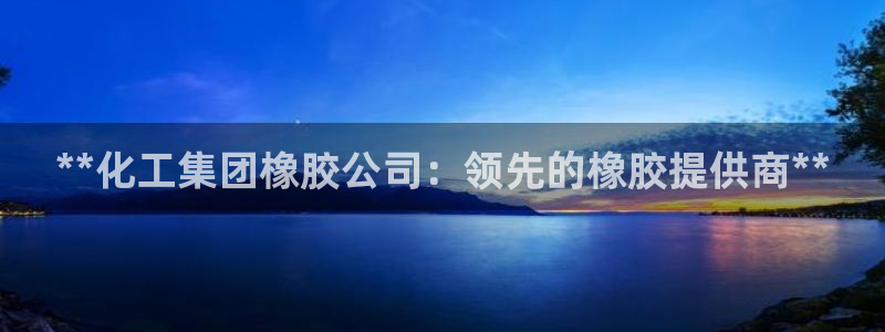 球盟会官方登录平台入口：**化工集团橡胶公司：领先的橡胶提供