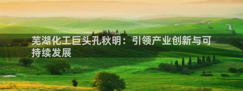 球盟会qmh官网：芜湖化工巨头孔秋明：引领产业创新与可
持续