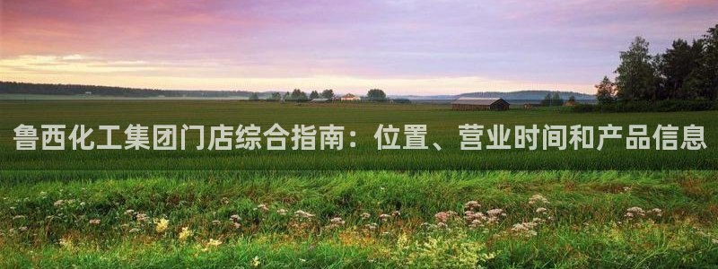 球盟会app最新地址在哪：鲁西化工集团门店综合指南：位置、营