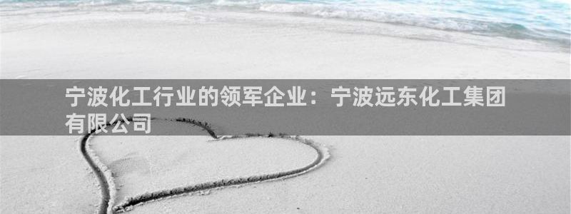 球盟会黑款吗知乎：宁波化工行业的领军企业：宁波远东化工集团

