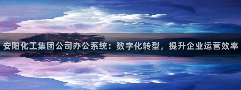 球盟会可靠不：安阳化工集团公司办公系统：数字化转型，提升企业