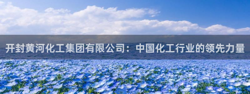 球盟会官方：开封黄河化工集团有限公司：中国化工行业的领先力量