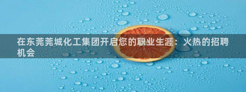 球盟会福利码2023最简单三个步骤：在东莞莞城化工集团开启您