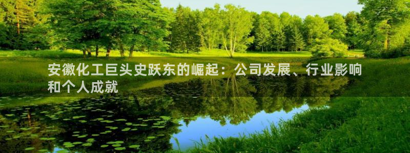 球盟会几点玩合适：安徽化工巨头史跃东的崛